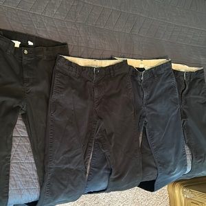 4 pairs Black Khaki/Jean Boys size 14 pants